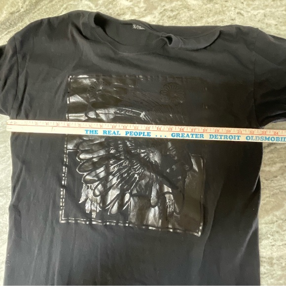 Gemrock vintage Y2K/90’s black Native American graphic shirt size 2XL (F1) - Picture 4 of 6